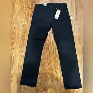 NWT Men’s Black Levi’s 513 Slim Straight Pants Size 32x32